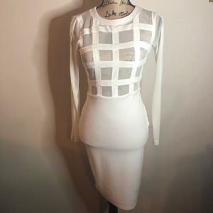 Agaci Mesh Midi Dress